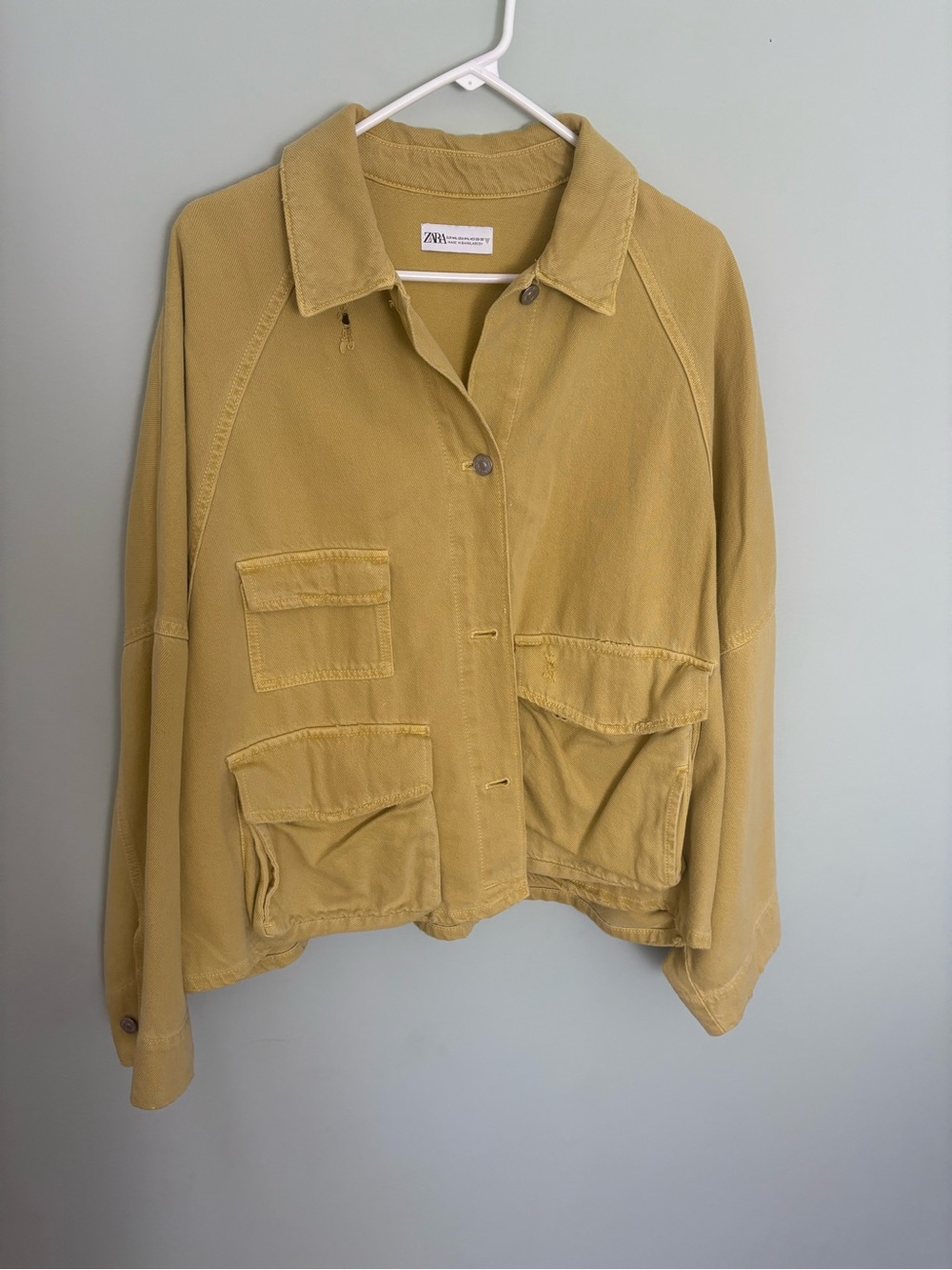 Zara Utility Jacket in Mustard